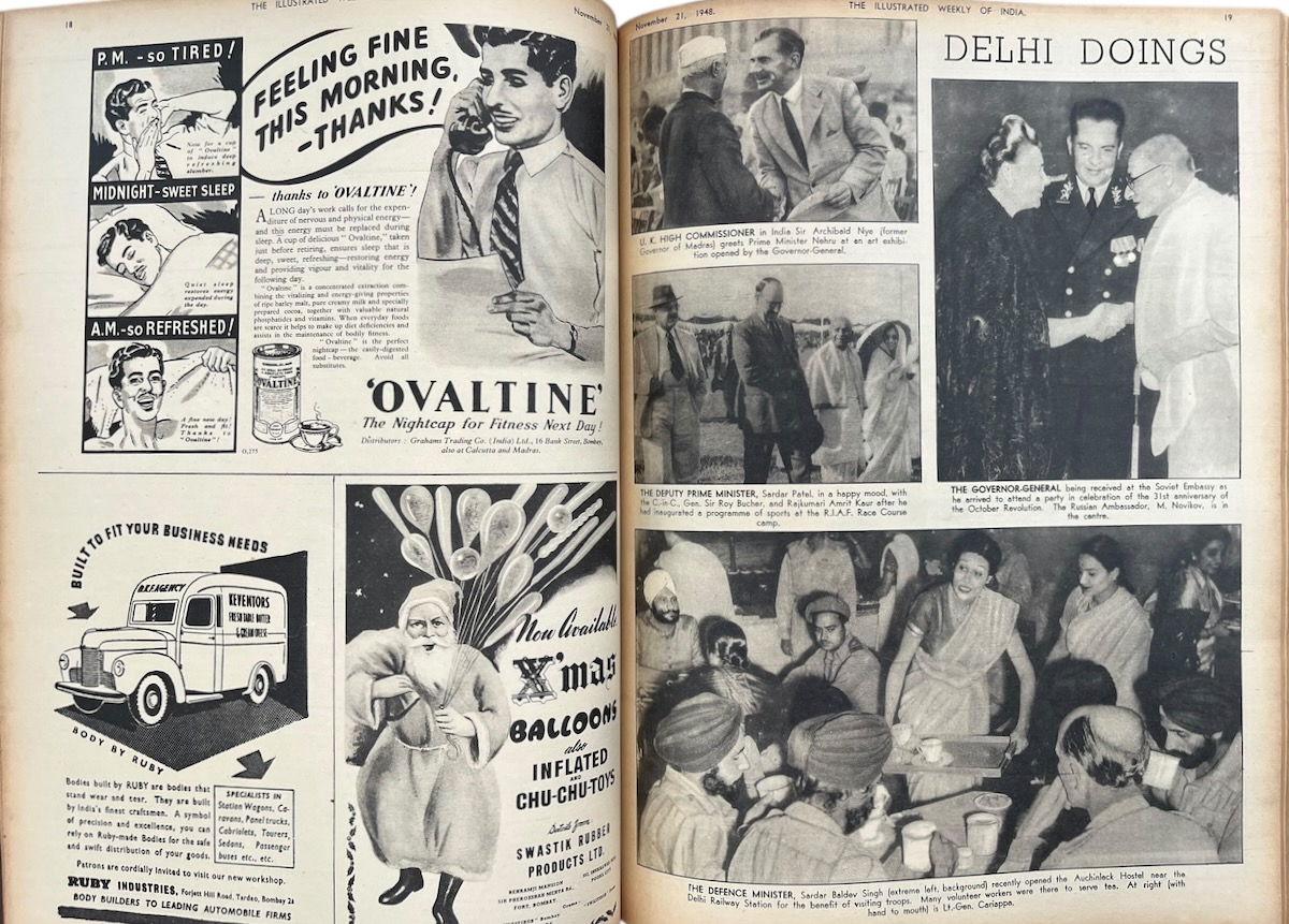The Illustrated Weekly of India. September 12, 1948 - March 6, 1949.