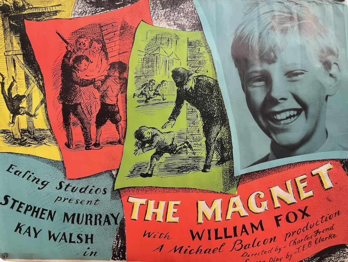 Ealing Studios Present Stephen Murray, Kay Walsh in The Magnet with William Fox. A Michael Balcon Production. Directed by Charles Frend. Screenplay by T.E.B. Clark.