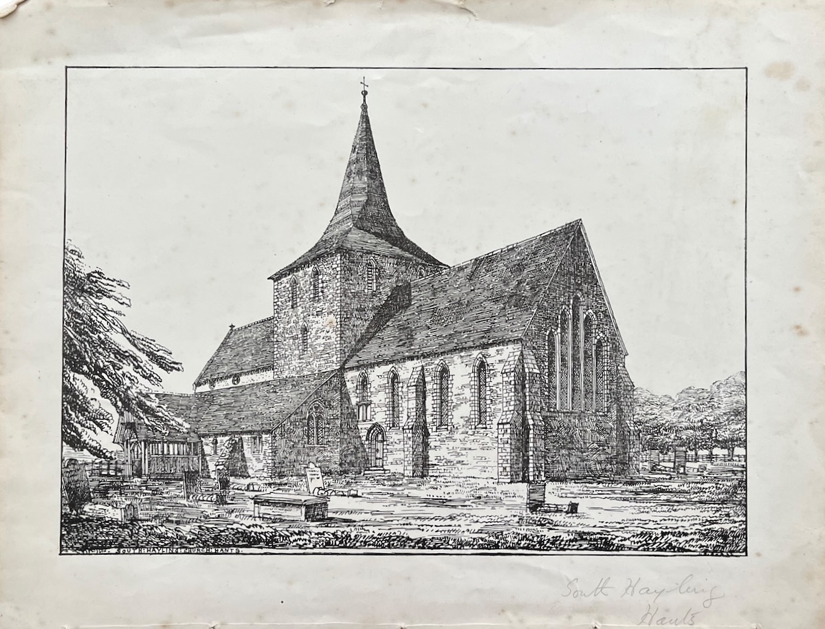 St. Mary&rsquo;s Church, South Hayling. Lithograph, with separate title sheet.