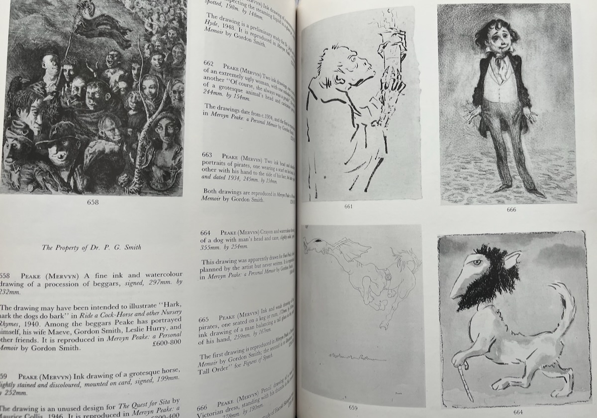 Gordon Smith&rsquo;s Collection of Mervyn Peake paintings, drawings, and ephemera.