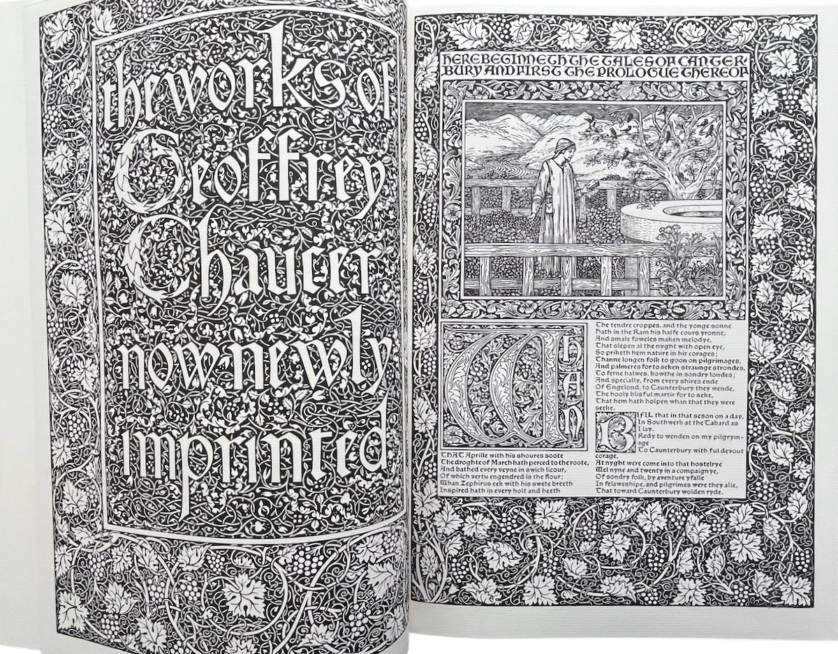 The Works of Geoffrey Chaucer. [The Kelmscott Chaucer Facsimile Edition].