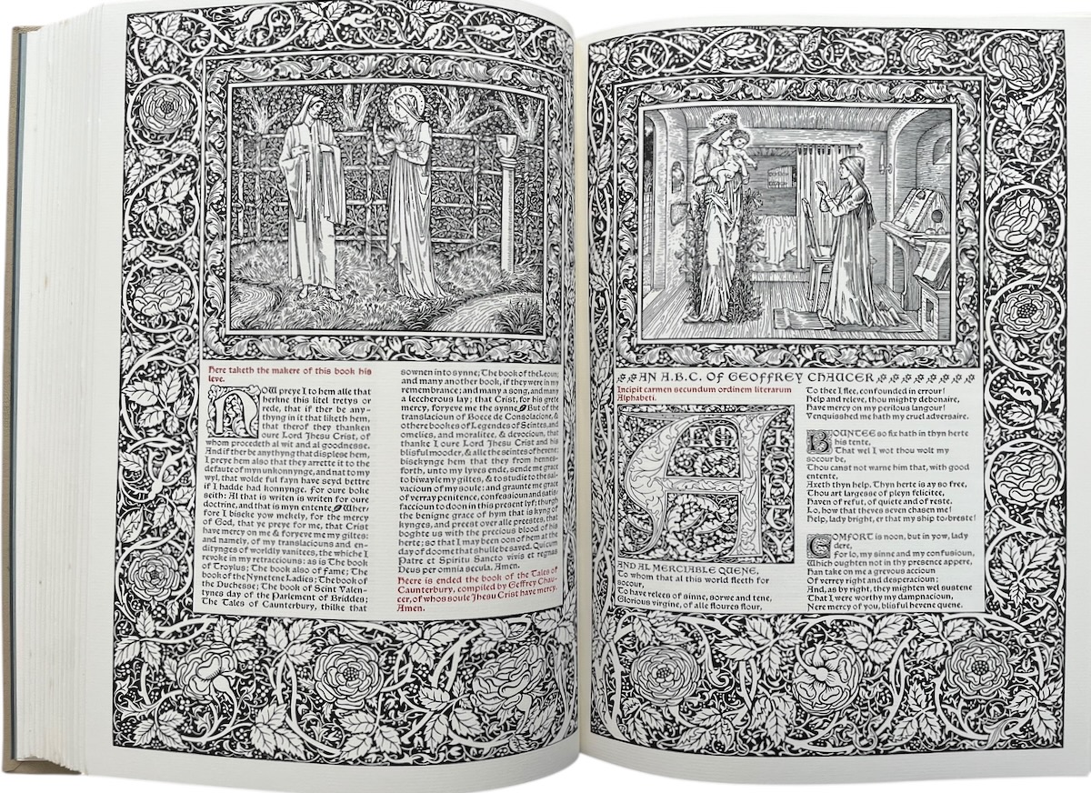 The Works of Geoffrey Chaucer. [The Kelmscott Chaucer Facsimile Edition].