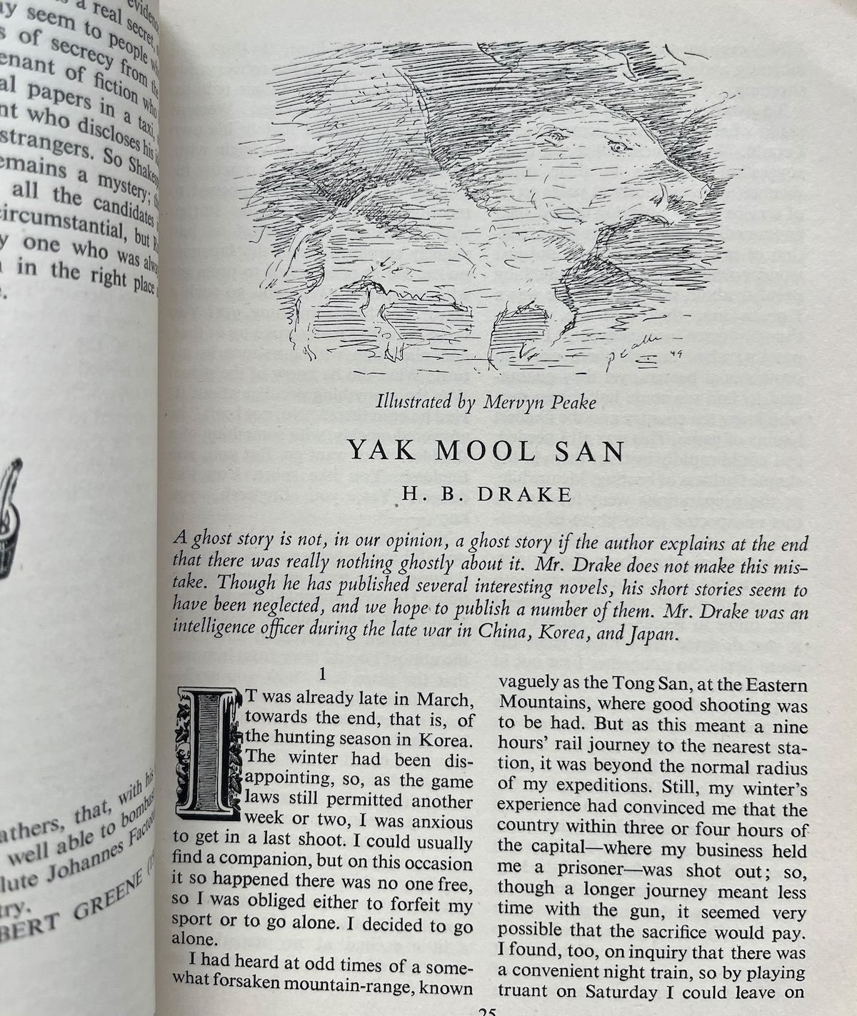 Burgess Drake&rsquo;s ghost story &lsquo;Yak Mool San&rsquo; in The London Mystery Magazine. Volume I, Number 1.