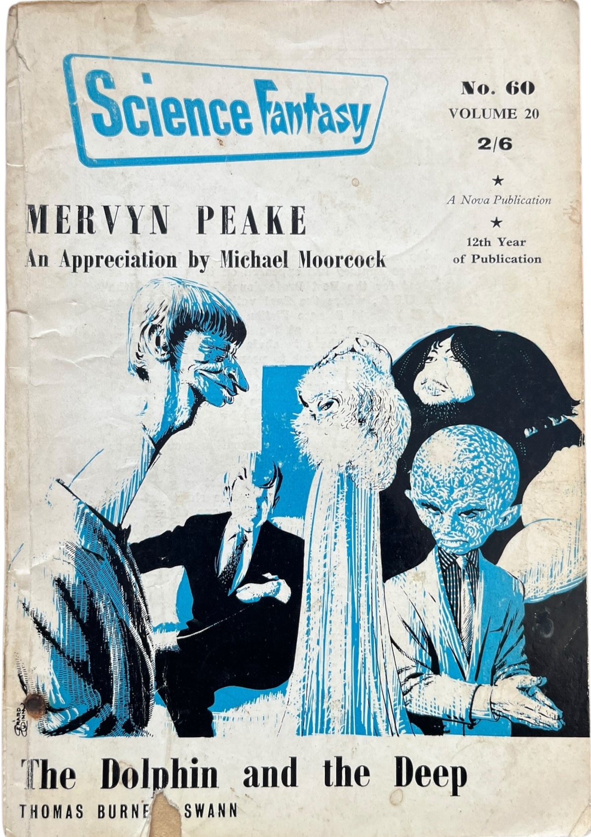 Science Fantasy. No. 60. Volume 20. Pratchett contributes a short story &lsquo;The Hades Business&rsquo; and Peake contributes a short story &lsquo;Danse Macabre.&rsquo; Michael Moorcock also contributes an appreciation of Mervyn Peake.