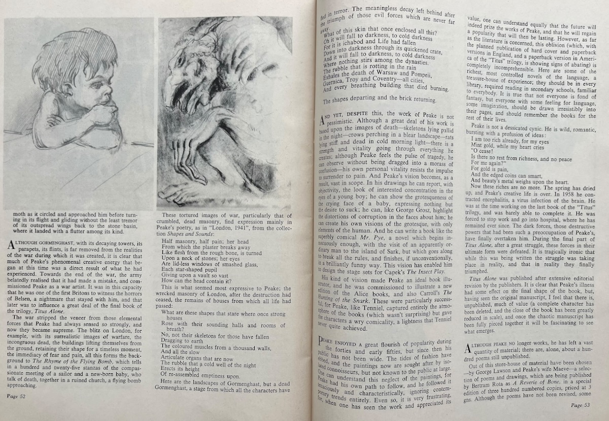 Langdon Jones article &ldquo;A Reverie of Bone.&rdquo; to New Worlds.