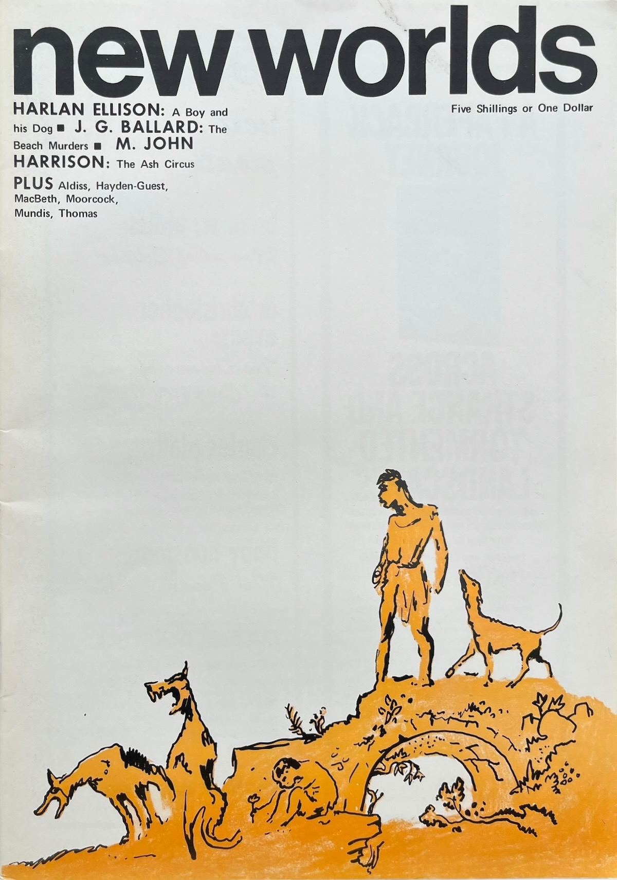 The front cover to New Worlds.
