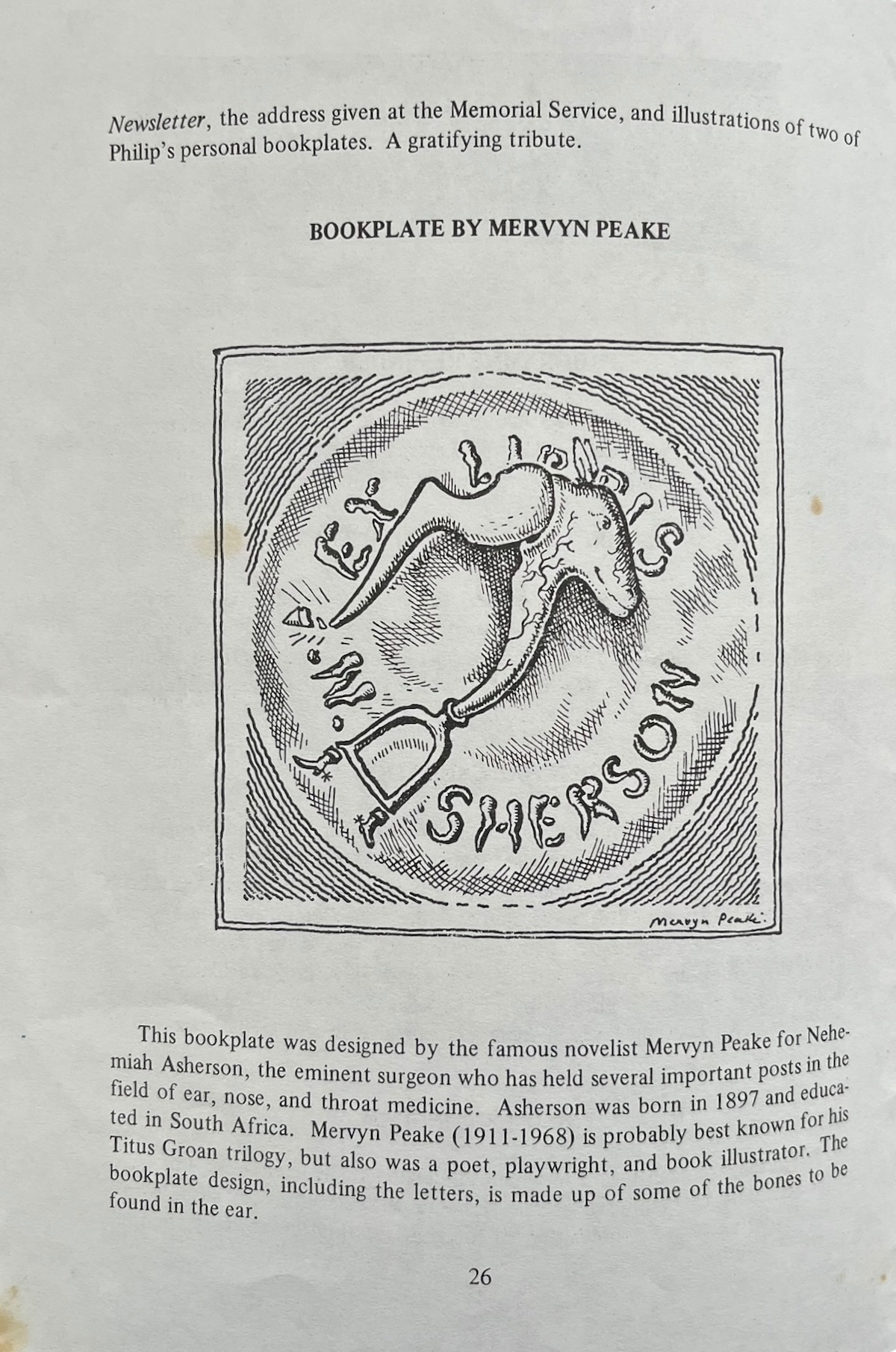 The Bookplate Society Newsletter. Vol. V, No 3.