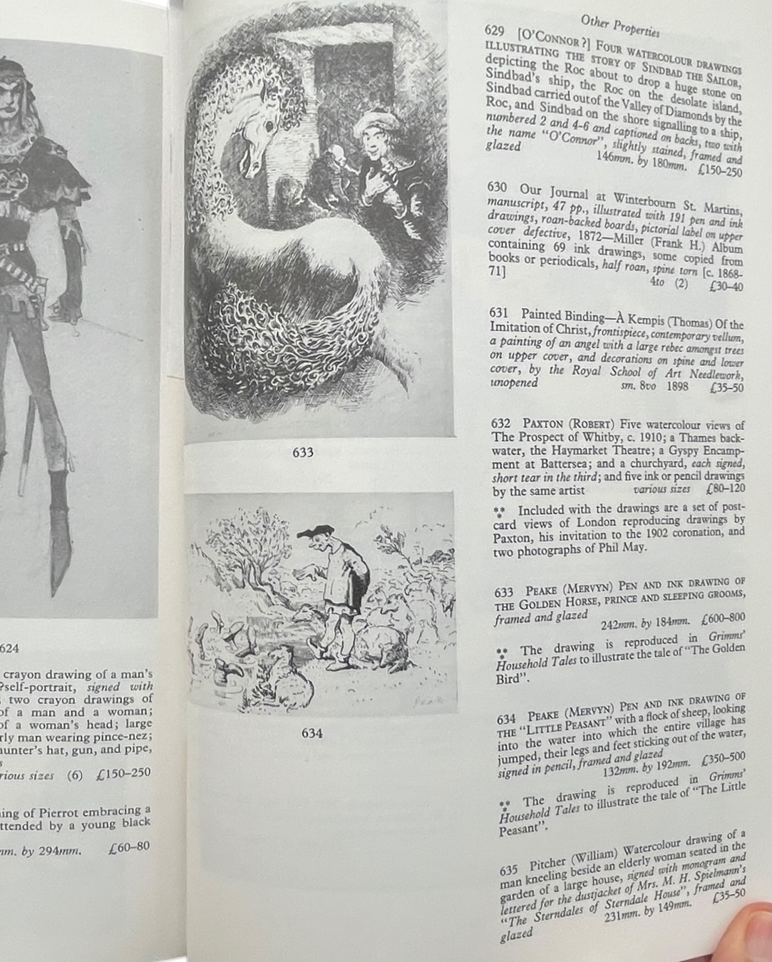 [Auction Catalogue] Catalogue of English Illustrated and Private Press Books and Related Drawings.