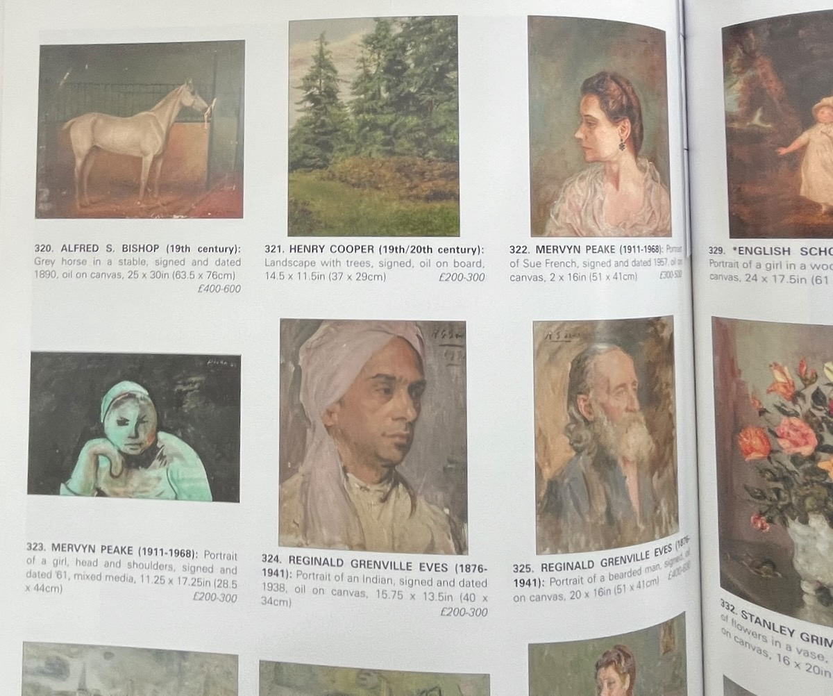 [Auction Catalogue] Oil Paintings and Watercolours.