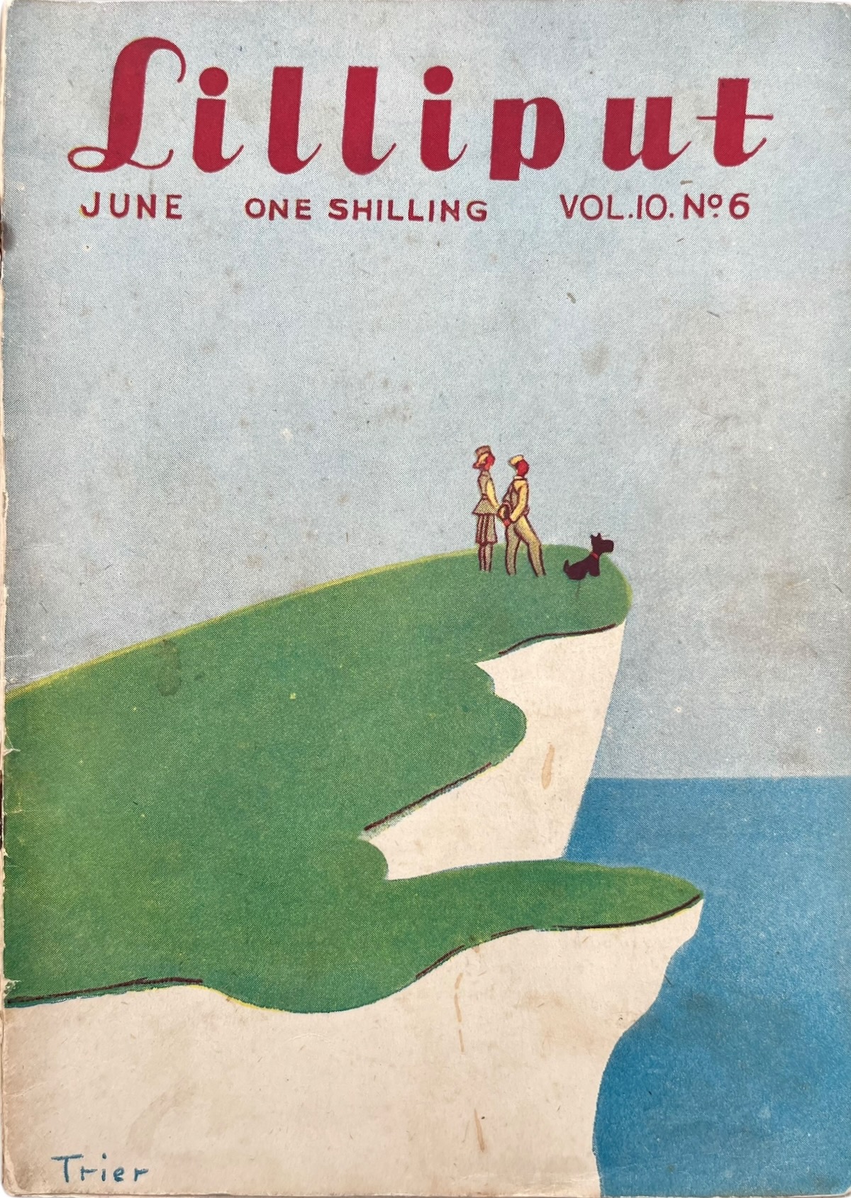 Two illustrations to the poem, &lsquo;Bill Pronkum Purrs&rsquo;, by Ruth Pitter.