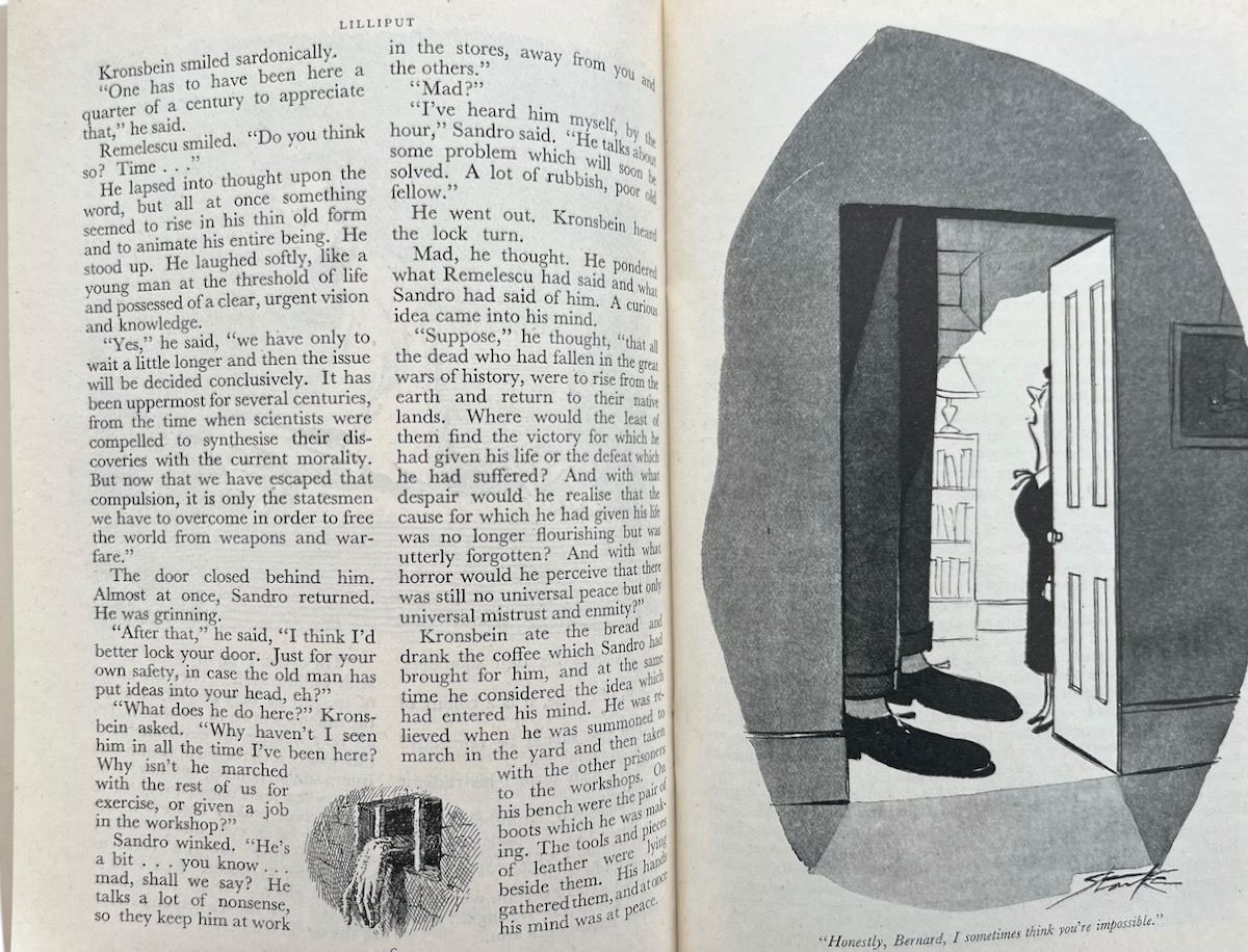 Four illustrations to the short story, &lsquo;The Traitors&rsquo;, by F. L. Green.