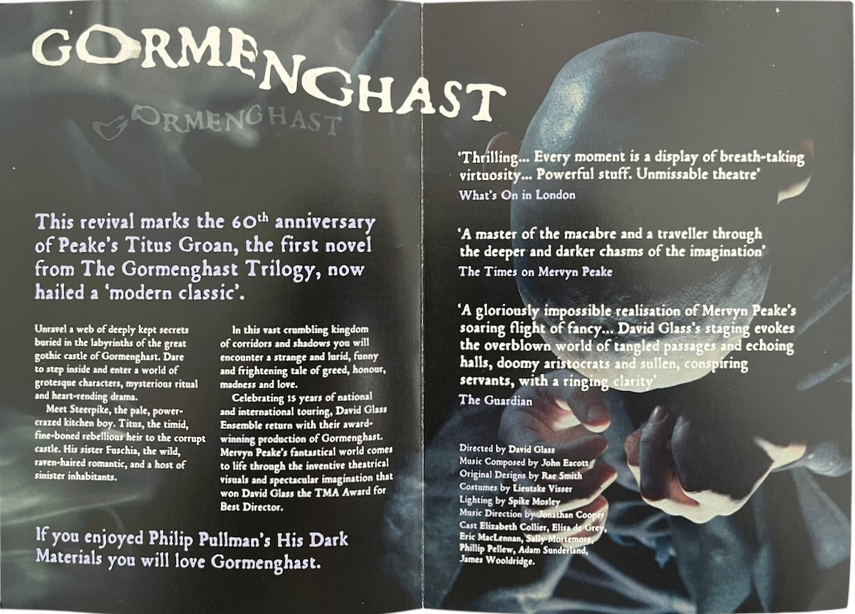 David Glass Ensemble Presents Gormanghast.
