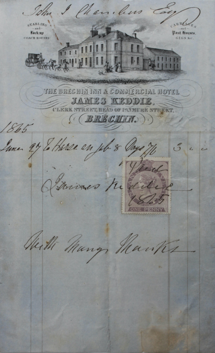 The Brechin Inn & Commercial Hotel. James Keddie. Clerk Street, Head of Panmure Street.