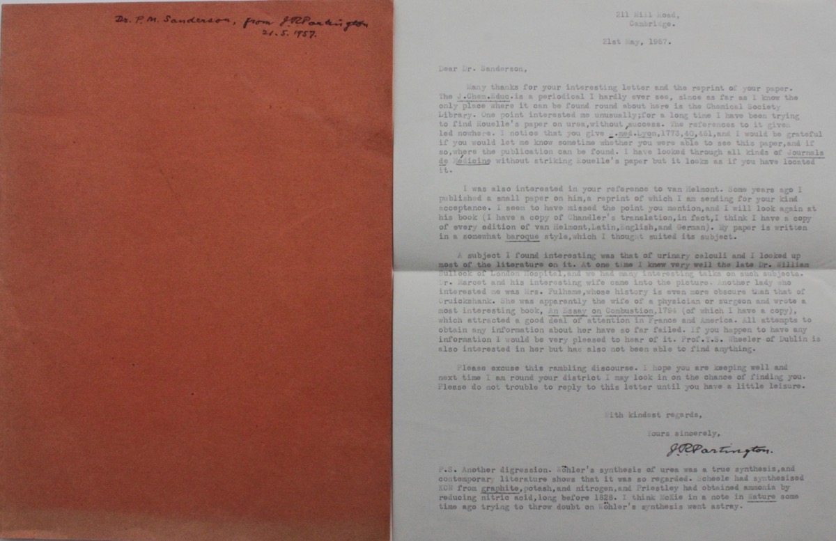 Typed Letter, signed.