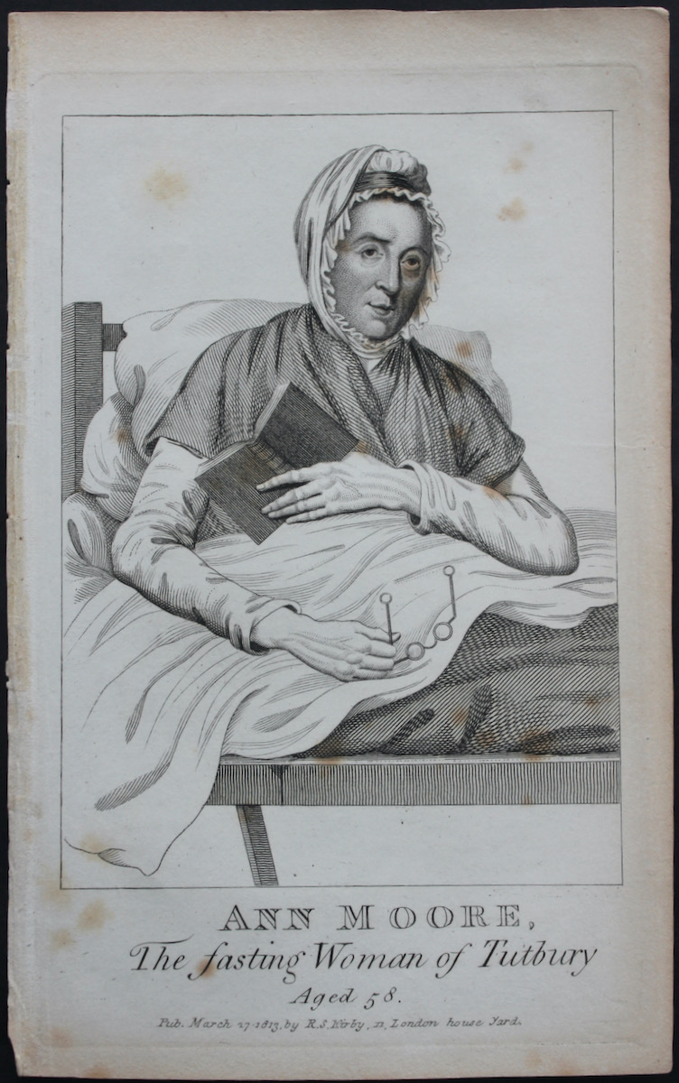 The Fasting Woman of Tutbury Aged 58.