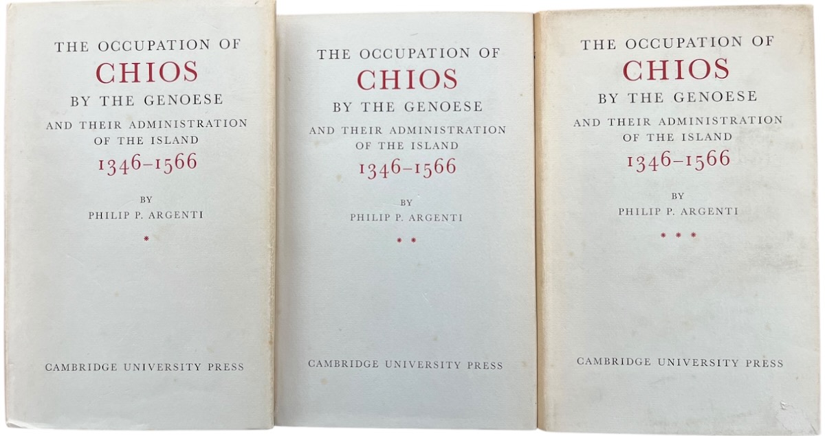 The Occupation of Chios by the Genoese and Their Administration of the Island 1346 - 1566; described in contemporary documents & official dispatches.