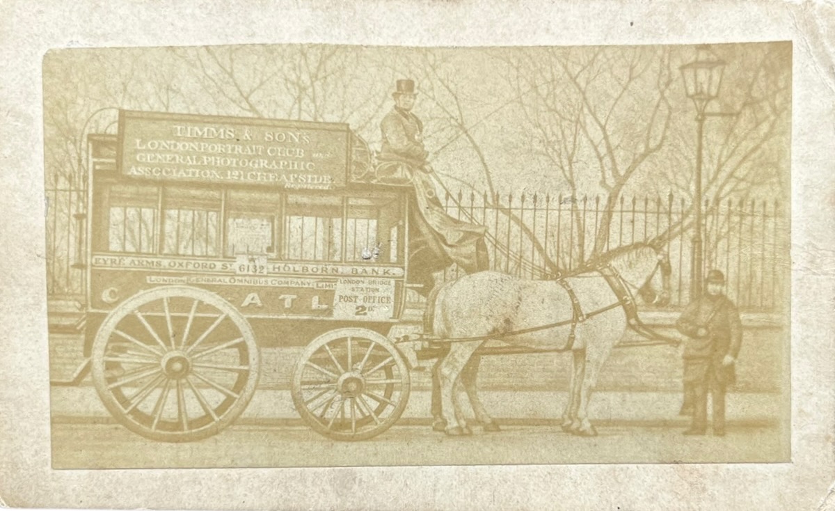 The Holborn Viaduct, opened by Her Majesty, on November 6th, 1869. The First Omnibus Over on the 8th, the Driver of Which Thomas Grayson was presented with a Gold Mounted Whip by his Passengers.