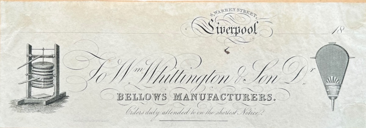 Bellows Manufacturers. Orders duly attended to on the shortest notice.