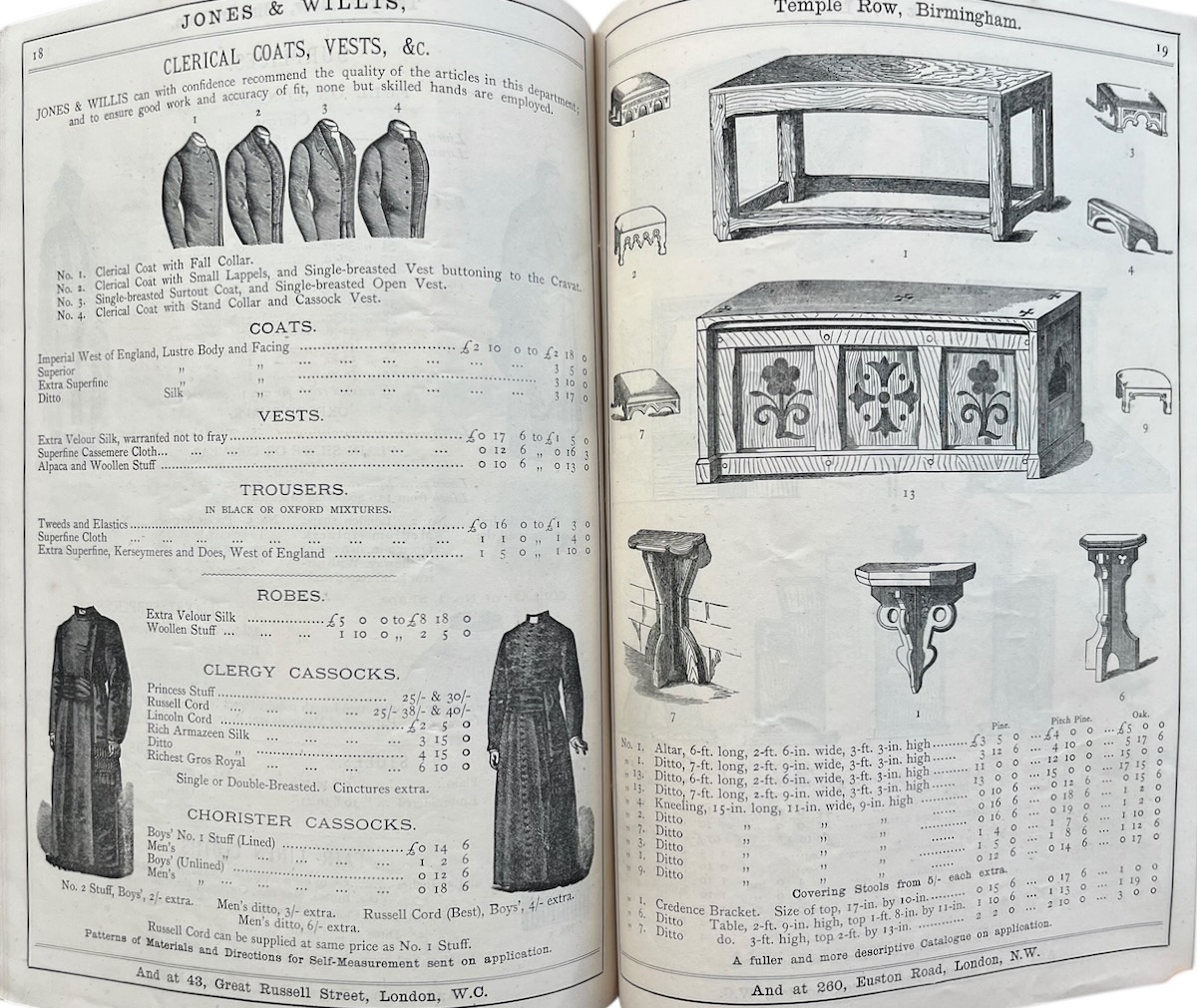 An Illustrated Catalogue of Some of the Articles in Church Furniture.