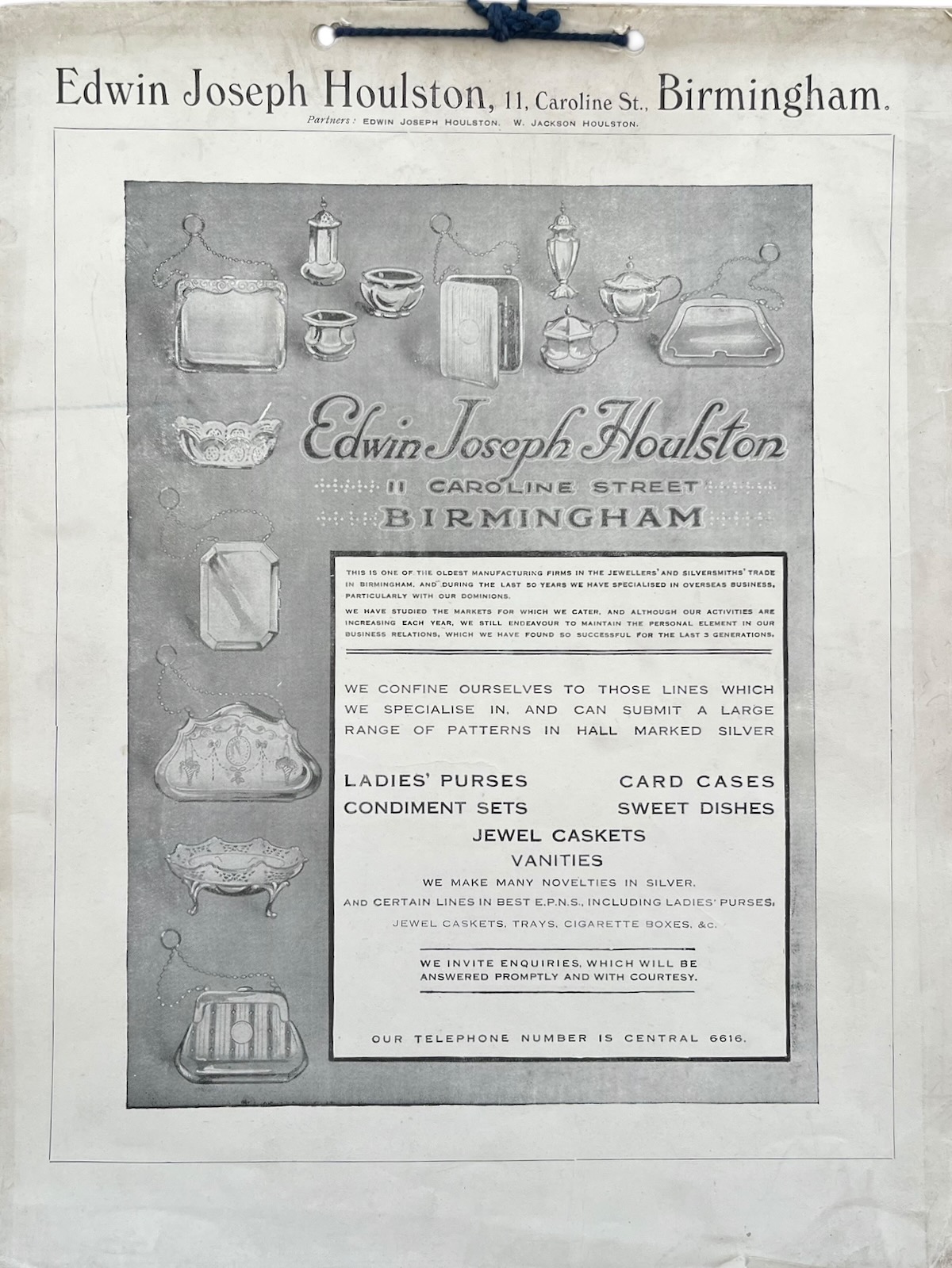 [Catalogue] Ladies&rsquo; Purses, Card Cases, Condiment Sets, Sweet Dishes, Jewel Caskets, Vanities.