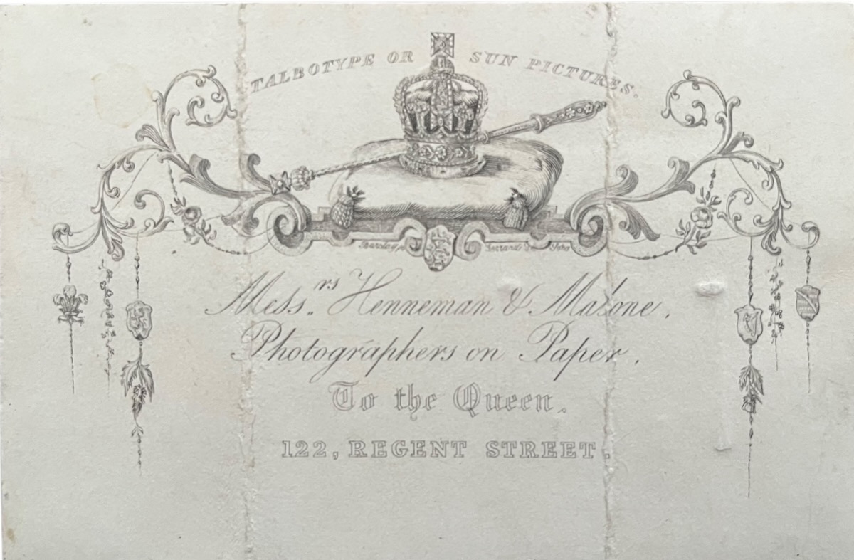 Talbotype or Sun Pictures. Photographers on Paper to the Queen.