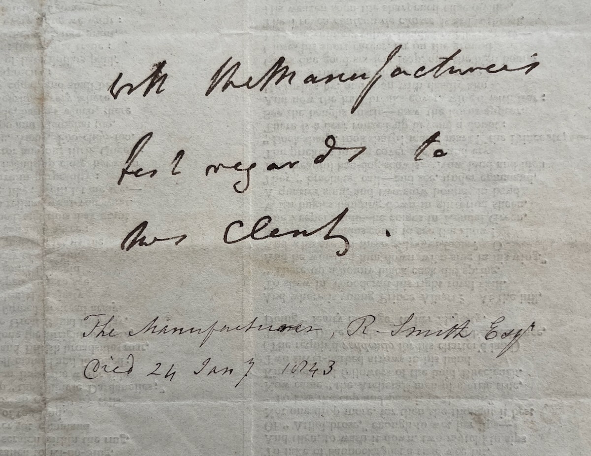 The Bristol Mirror Newsman&rsquo;s Address for Christmas, 1842.