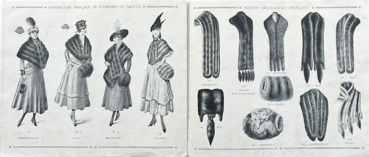 La Manufacture Francaise de Fourrures de Saint-Lo (Manche).