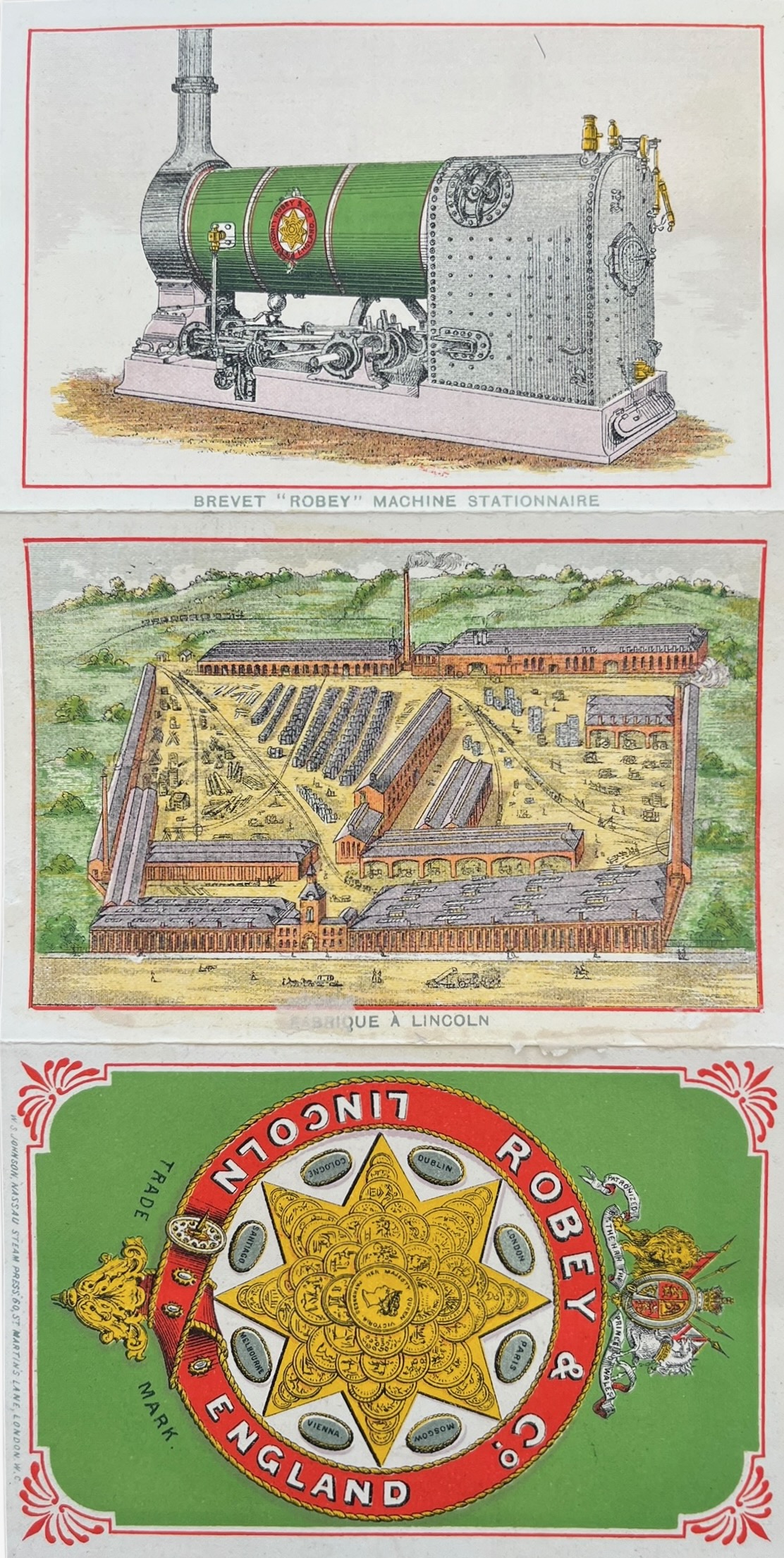 Folded Trade Card.
