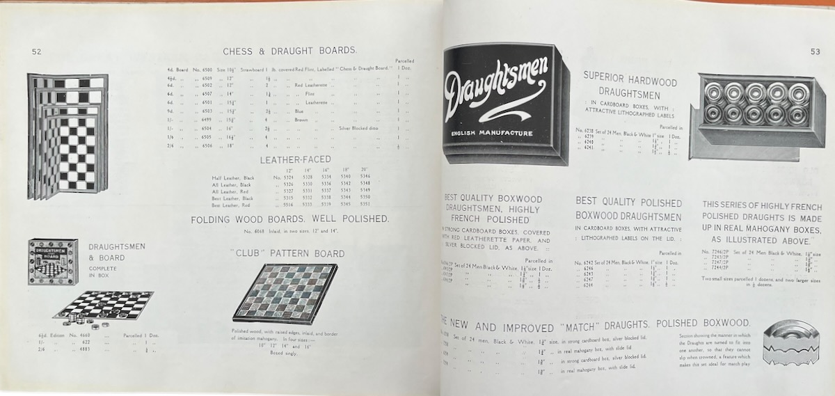 Catalogue of Indoor Games, Kindergarten Amusements, Jig-saw Puzzles, Hygienic Soft Toys, Dolls, Xmas Crackers, &c.