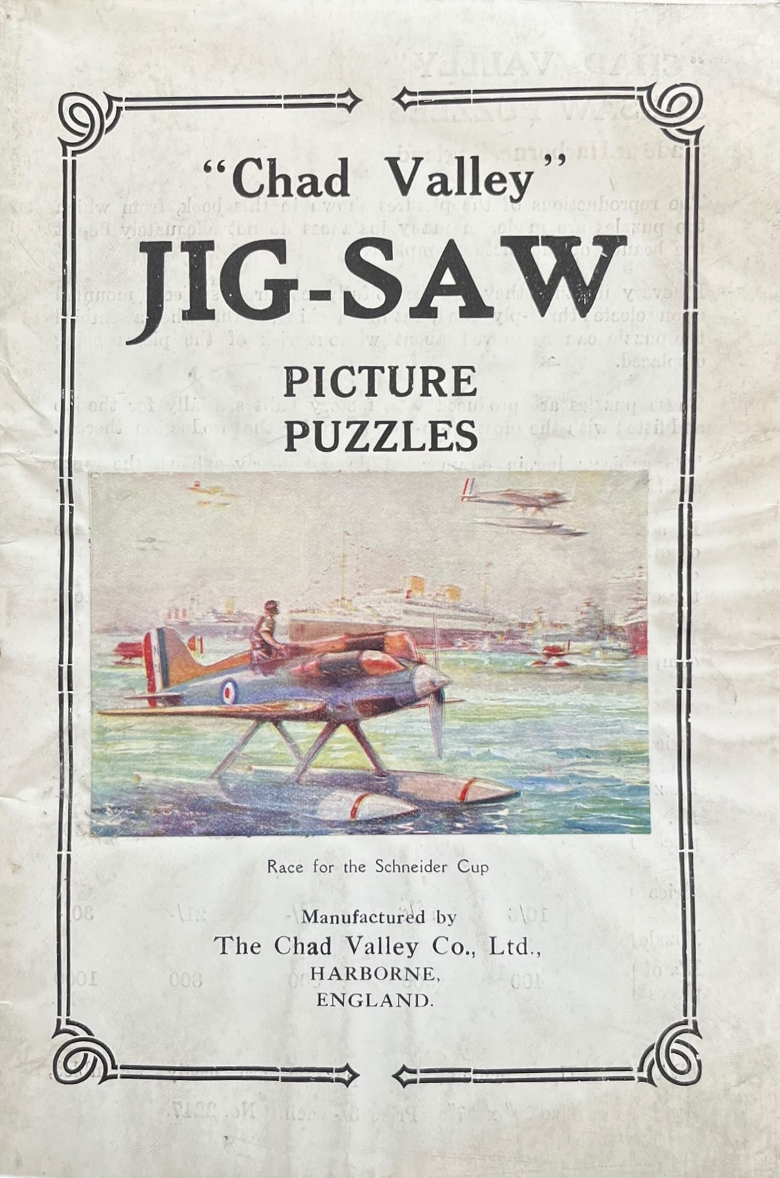Jig-saw Picture Puzzles Catalogue.