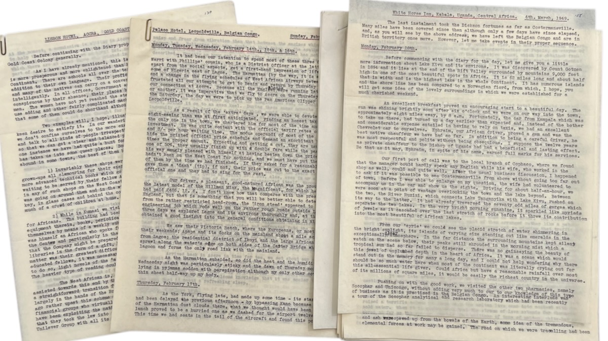 The African Diary of Robert Dickson.