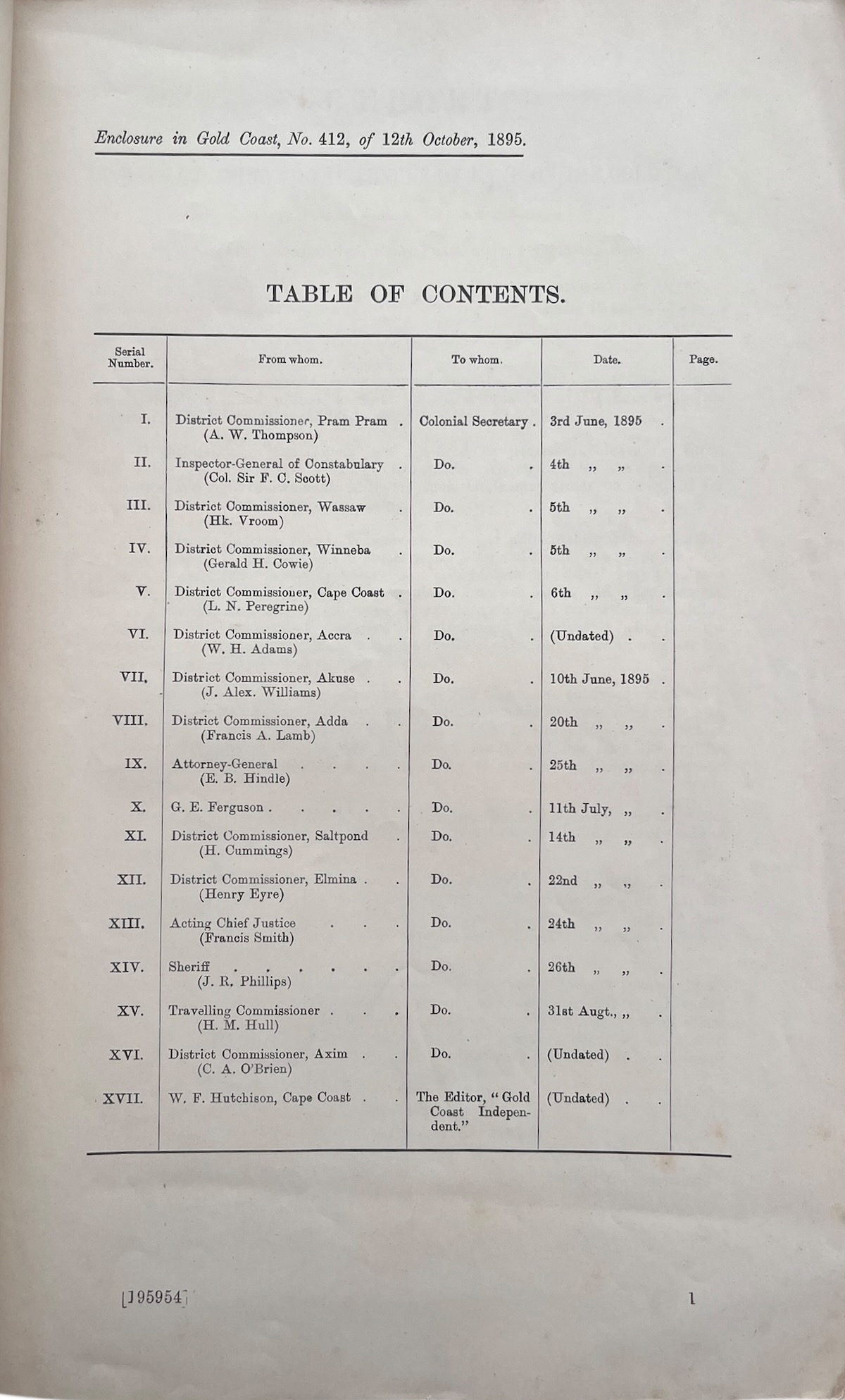Report Upon the Customs Relating to the Tenure of Land on the Gold Coast.