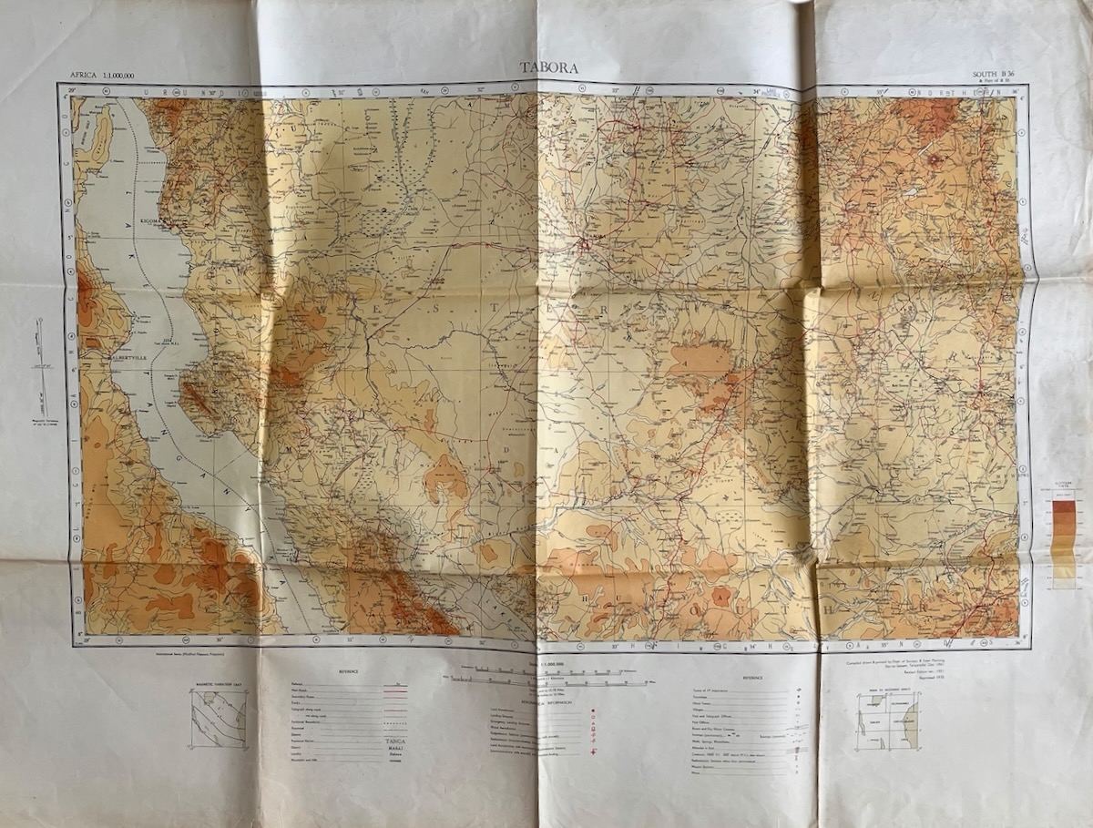 Maps of the Tanganyika Territory at 1 : 1,000,000