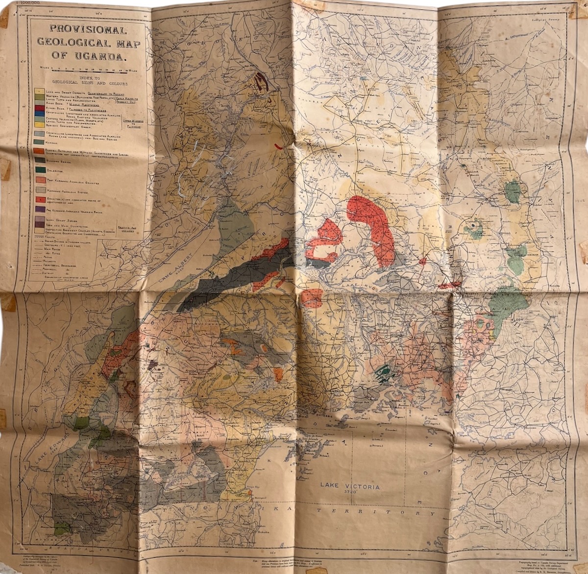 Provisional Geological Map of Uganda.