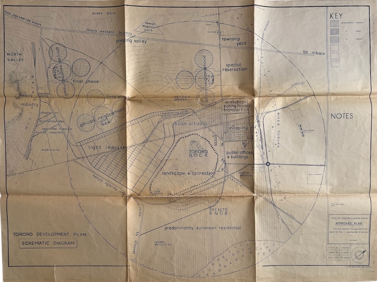 Tororo Development Plan. Schematic Diagram.