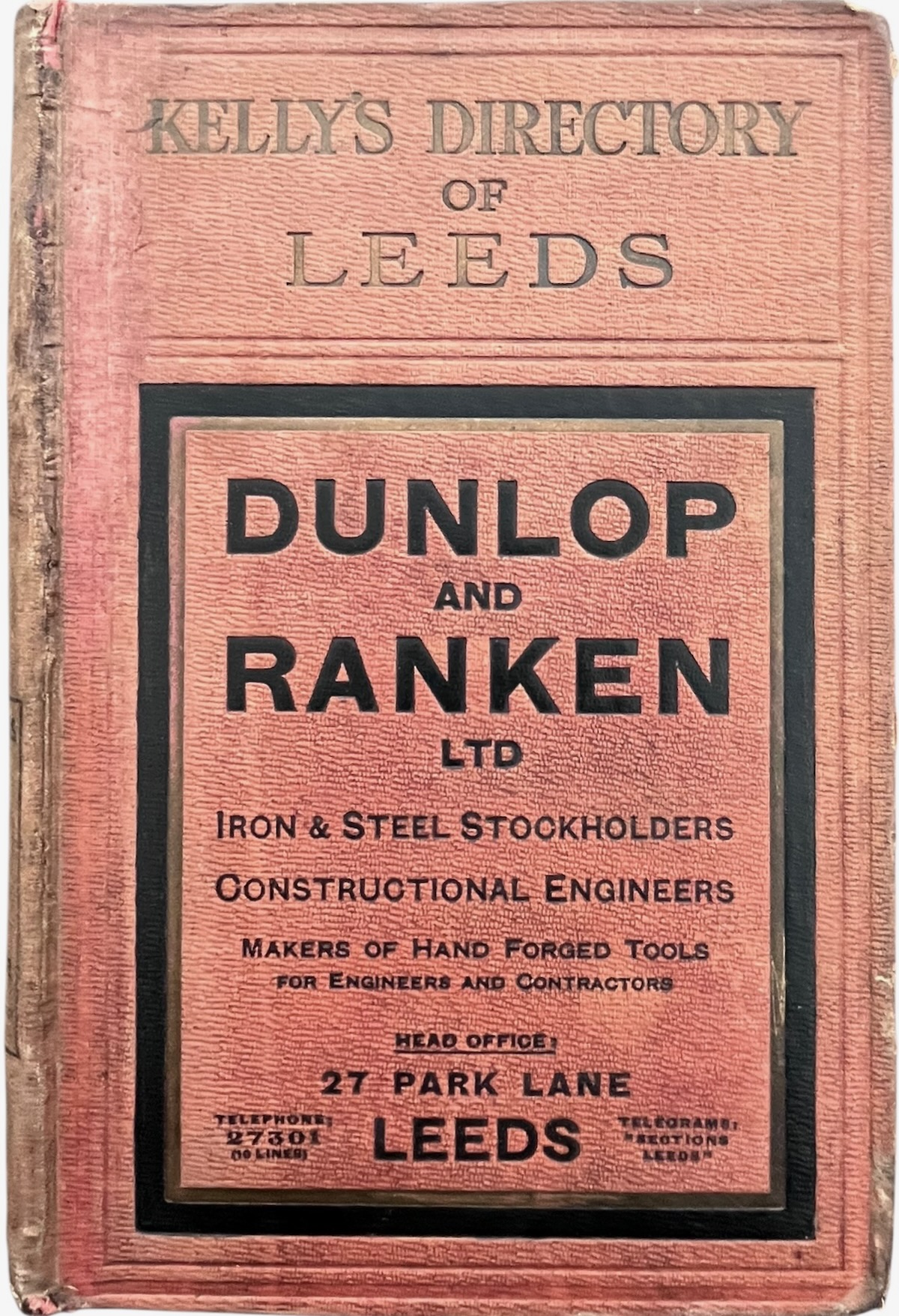 Kelly&rsquo;s Directory of Leeds. 1927.