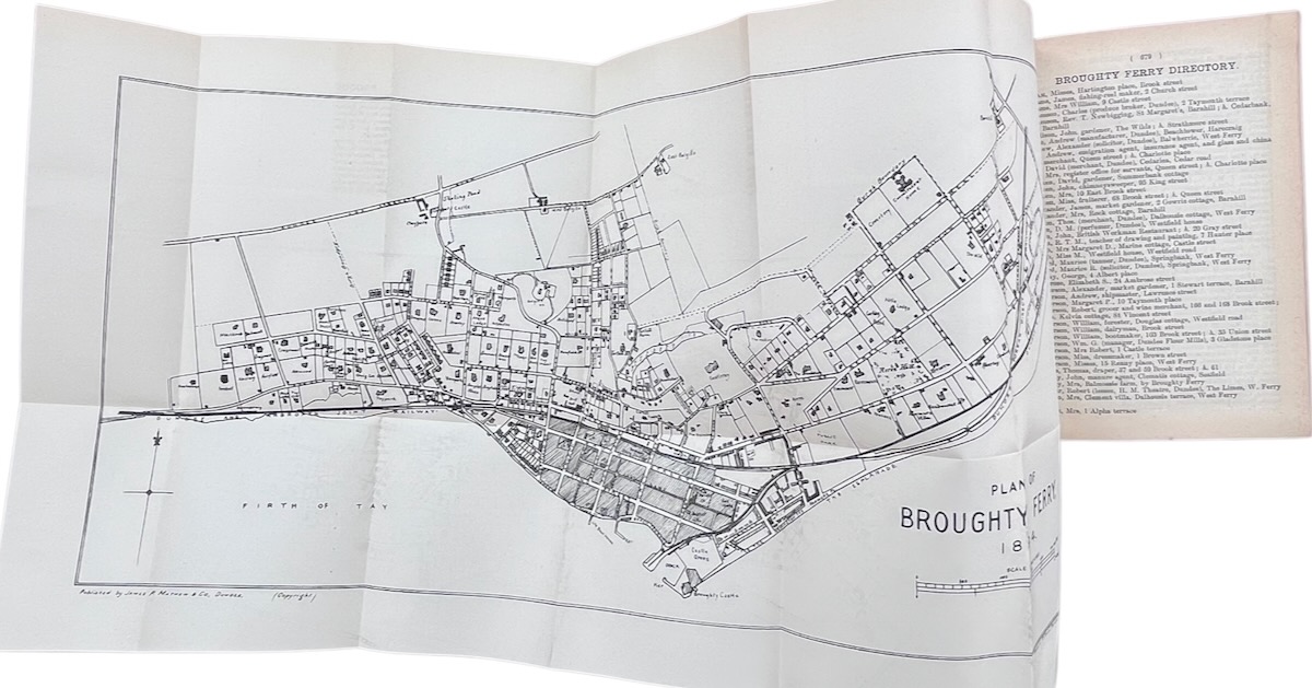 The Dundee Directory 1894 - 95, including Lochee, Broughty Ferry, Monifieth, Carnoustie, Newport, Tayport, and the Rural District in the Vicinity of Dundee. Accompanied by a Plan of Dundee and Suburbs and a Plan of Broughty Ferry.