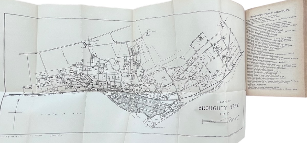 The Dundee Directory 1895 - 96, including Lochee, Broughty Ferry, Monifieth, Carnoustie, Newport, Tayport, and the Rural District in the Vicinity of Dundee. Accompanied by a Plan of Dundee and Suburbs and a Plan of Broughty Ferry.