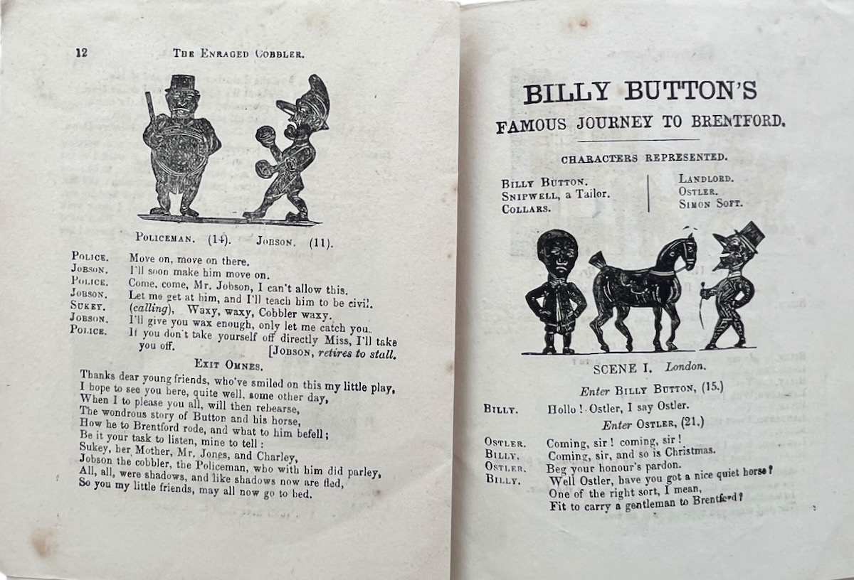 The Galanty Showman. Three Amusing Dialogues for Acting. The Broken Bridge. The Enraged Cobbler. Billy Button.