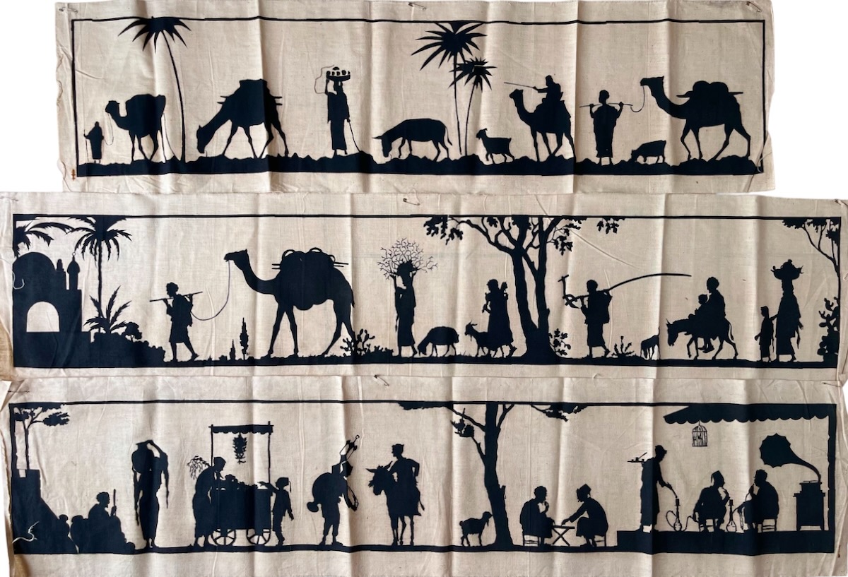 Three Panoramas Showing North African Scenes.