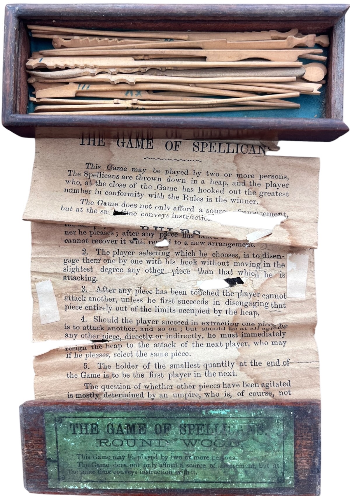 The Game of Spellicans. Round Wood.