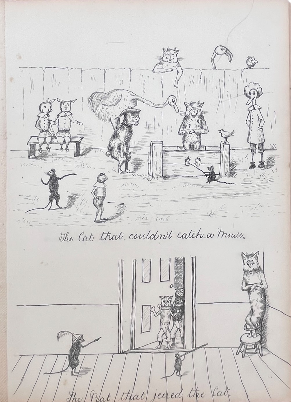 Album of Anthropomorphic Pen and Ink Drawings.