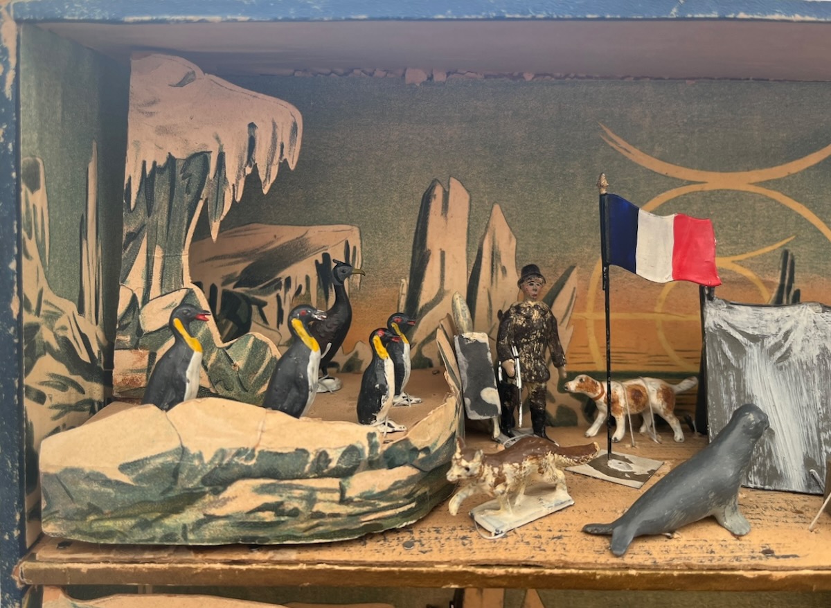 Diorama of an Arctic Expedition.