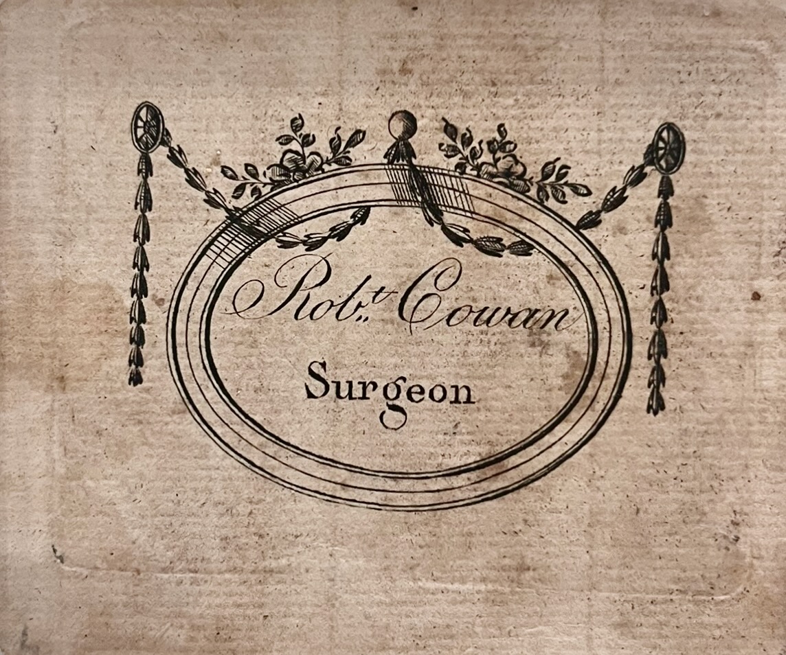 Robert Cowan, Surgeon.